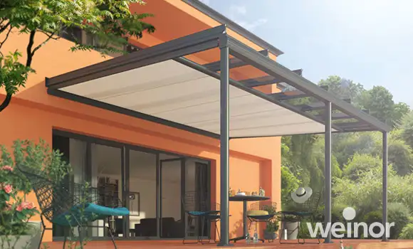 Terrassenüberdachung mit untergesetzter Markise - Sottezza II von weinor