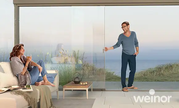 Terrazza mit Glasschiebetüren w17 easy