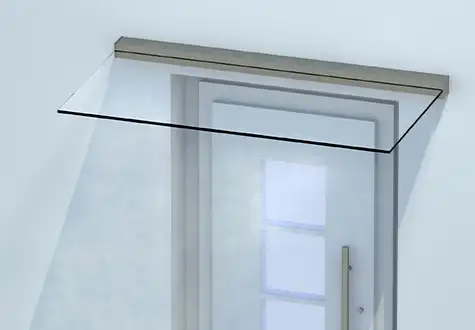 Detailaufnahme von Vordach